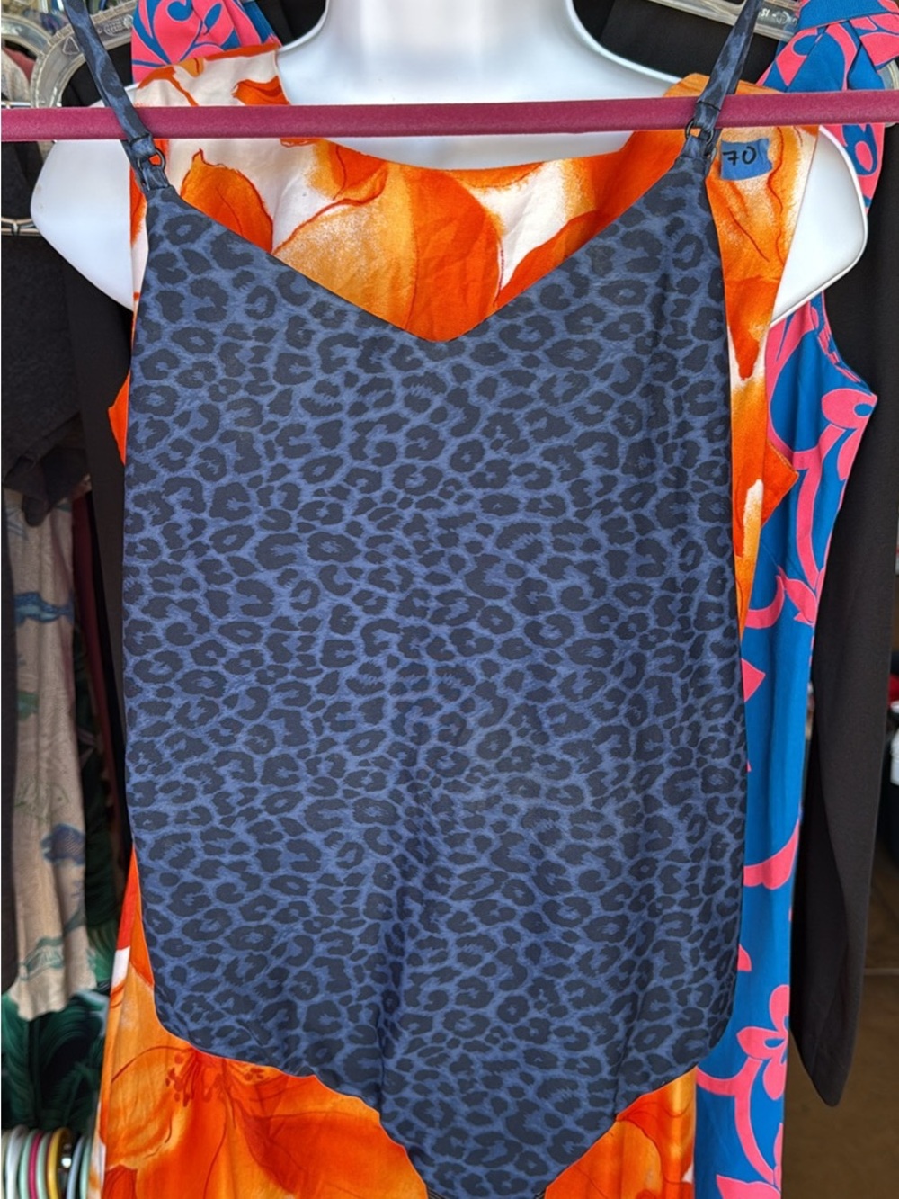 acacia swimwear Blue Leopard Print Swim - M - Picture 4 of 4